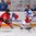 ST. CATHARINES, CANADA - JANUARY 8: Canada's Kristin O'Neill #10 and Russia's Yekaterina Likhachyova #19 battle for the puck during preliminary round action at the 2016 IIHF Ice Hockey U18 Women's World Championship. (Photo by Jana Chytilova/HHOF-IIHF Images)

